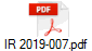 IR 2019-007.pdf