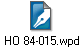 HO 84-015.wpd