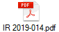 IR 2019-014.pdf