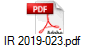 IR 2019-023.pdf