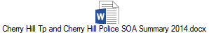 Cherry Hill Tp and Cherry Hill Police SOA Summary 2014.docx