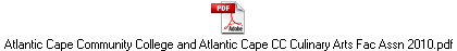 Atlantic Cape Community College and Atlantic Cape CC Culinary Arts Fac Assn 2010.pdf