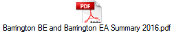 Barrington BE and Barrington EA Summary 2016.pdf