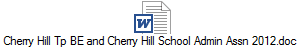 Cherry Hill Tp BE and Cherry Hill School Admin Assn 2012.doc