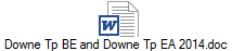 Downe Tp BE and Downe Tp EA 2014.doc