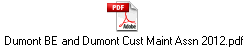Dumont BE and Dumont Cust Maint Assn 2012.pdf