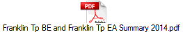 Franklin Tp BE and Franklin Tp EA Summary 2014.pdf