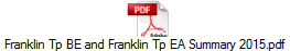 Franklin Tp BE and Franklin Tp EA Summary 2015.pdf