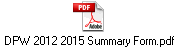 DPW 2012 2015 Summary Form.pdf