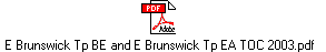 E Brunswick Tp BE and E Brunswick Tp EA TOC 2003.pdf