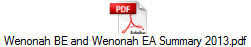 Wenonah BE and Wenonah EA Summary 2013.pdf