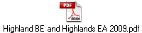 Highland BE and Highlands EA 2009.pdf