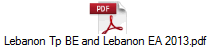 Lebanon Tp BE and Lebanon EA 2013.pdf