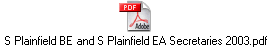 S Plainfield BE and S Plainfield EA Secretaries 2003.pdf