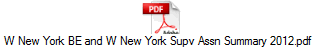 W New York BE and W New York Supv Assn Summary 2012.pdf