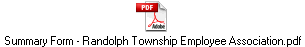 Summary Form - Randolph Township Employee Association.pdf