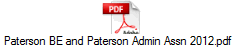 Paterson BE and Paterson Admin Assn 2012.pdf