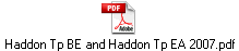 Haddon Tp BE and Haddon Tp EA 2007.pdf