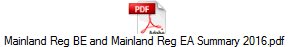 Mainland Reg BE and Mainland Reg EA Summary 2016.pdf
