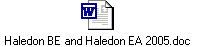 Haledon BE and Haledon EA 2005.doc