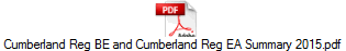 Cumberland Reg BE and Cumberland Reg EA Summary 2015.pdf