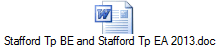 Stafford Tp BE and Stafford Tp EA 2013.doc