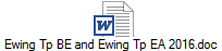 Ewing Tp BE and Ewing Tp EA 2016.doc
