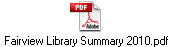 Fairview Library Summary 2010.pdf
