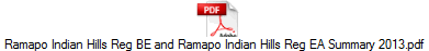 Ramapo Indian Hills Reg BE and Ramapo Indian Hills Reg EA Summary 2013.pdf