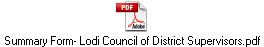Summary Form- Lodi Council of District Supervisors.pdf