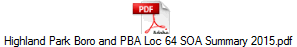 Highland Park Boro and PBA Loc 64 SOA Summary 2015.pdf
